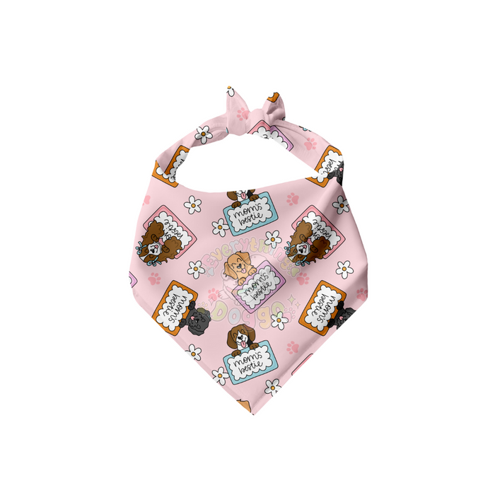 Mom's Bestie x World's Best Pup - Bandana (Reversible)