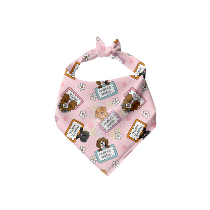 Mom's Bestie x World's Best Pup - Bandana (Reversible)