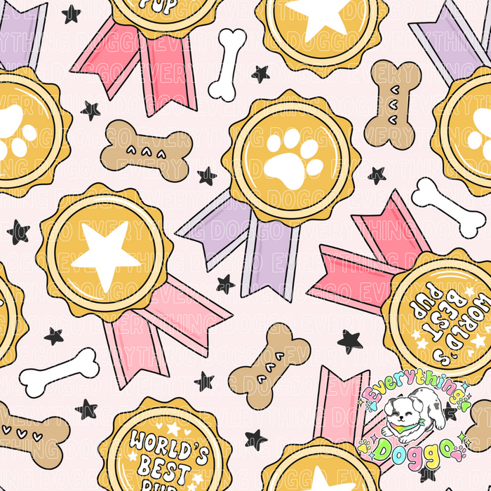 Mom's Bestie x World's Best Pup - Bandana (Reversible)