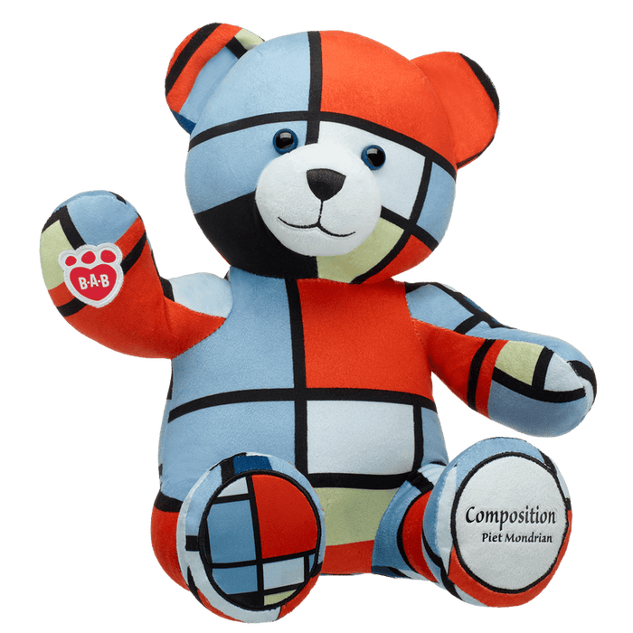 Mondrian Composition Bear - The Met - Build-A-Bear Workshop Australia