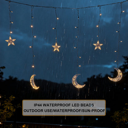 Moon & Star String Lights (indoor & outdoor) - Days of Eid