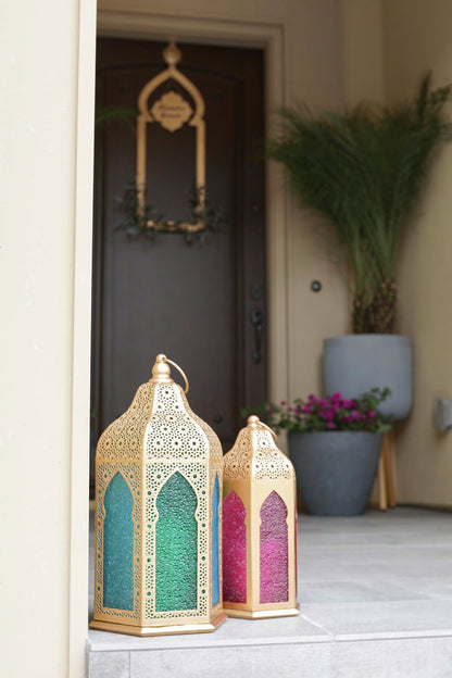 Moroccan Floor Lantern Set