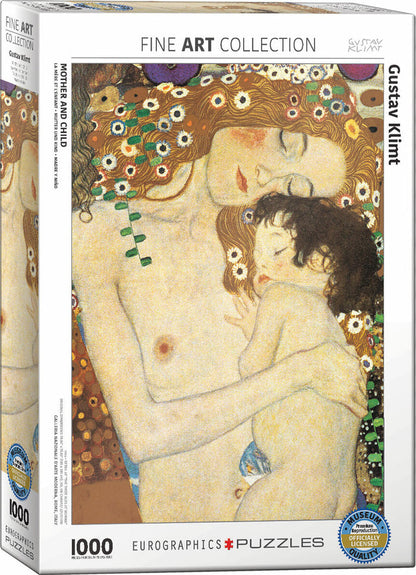 Mother and Child (Detail) by Gustav Klimt 1000-Piece Puzzle