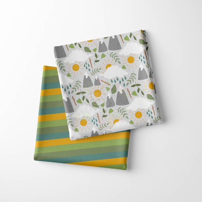 Mountain Adventure - Active Snap On Bandana (Reversible)