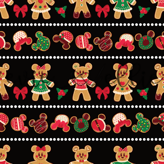 Mouse Christmas Cookies-- Multiple Colors