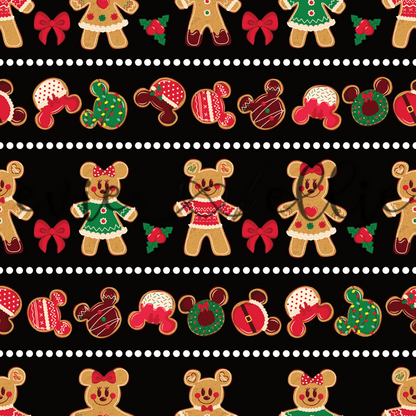 Mouse Christmas Cookies-- Multiple Colors