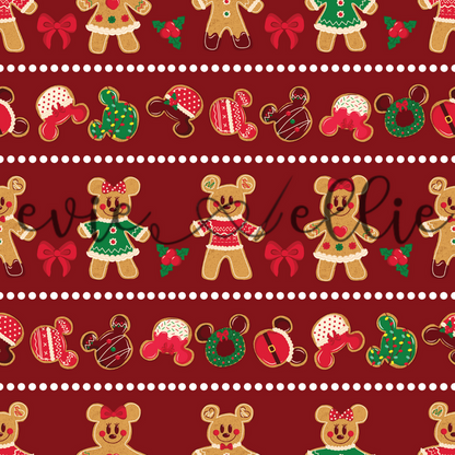 Mouse Christmas Cookies-- Multiple Colors