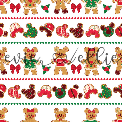 Mouse Christmas Cookies-- Multiple Colors