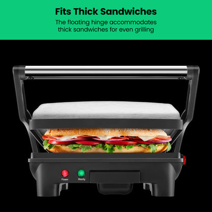 Multifunctional 180° Grill + Panini Press (4-Slice)