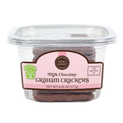 Nancy Adams Milk Chocolate Graham Crackers 6.25oz Tub - 6ct