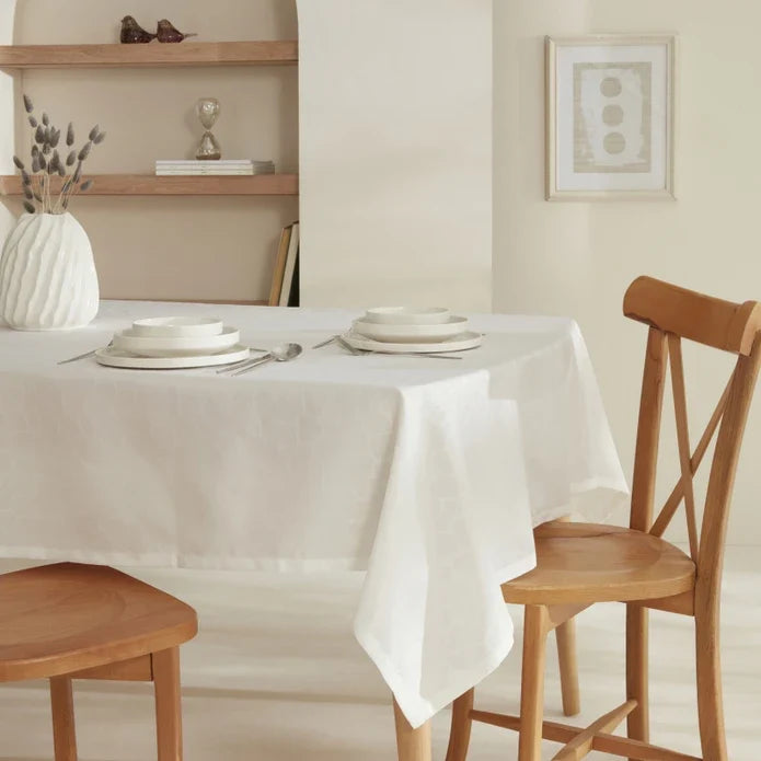 Nappe Karaca Home Pebble Blanche 140x200 cm