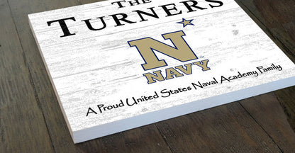 Naval Academy Proud Family Sign - Personalized