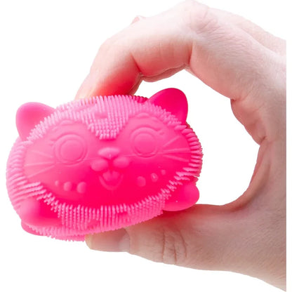 Nee Doh Wild Cats Fuzz Ball 3 Inch Squish Ball Fidget Toy