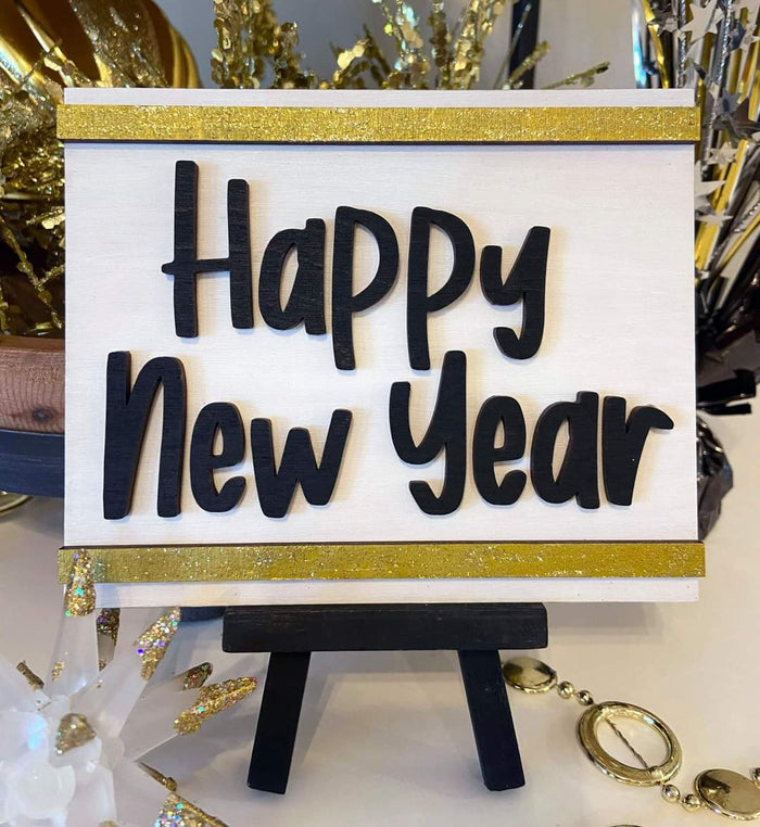 New Years Tiered Tray Set
