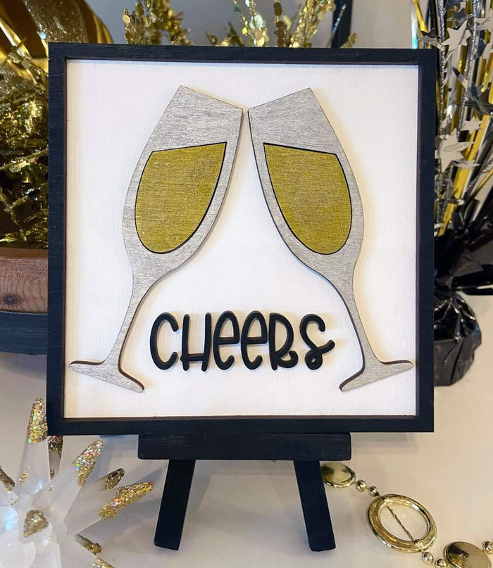 New Years Tiered Tray Set