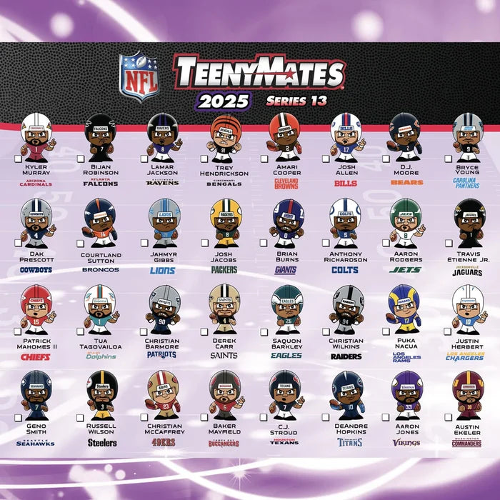 NFL 2025 Teenymates Football
