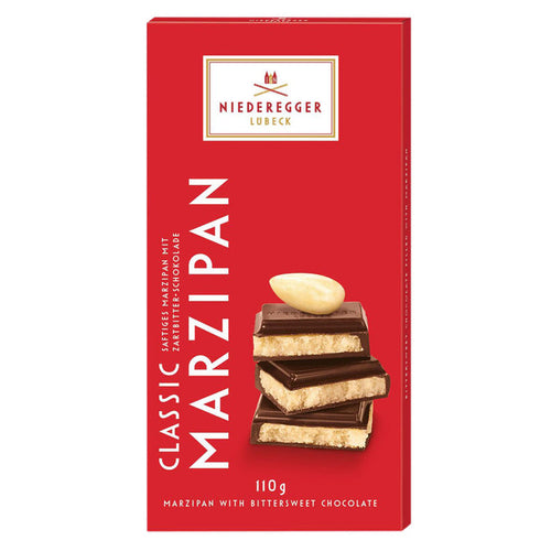 Niederegger Bittersweet Marzipan Classic 3.88oz Bar - 10ct