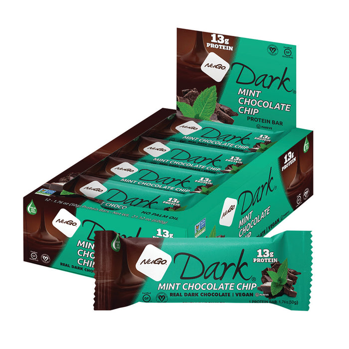 Nugo Mint Chocolate Chip Protein Bar Dark Chocolate 1.76oz - 12ct