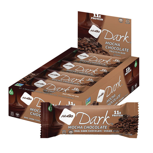 Nugo Mocha Protein Bar Dark Chocolate 1.76oz - 12ct