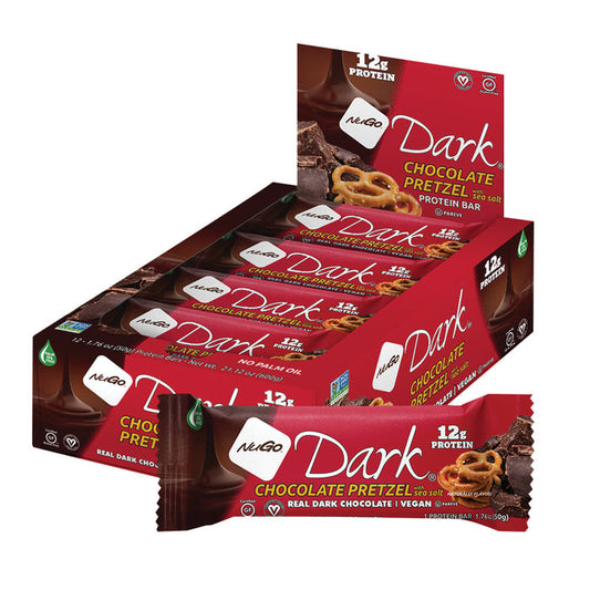 Nugo Pretzel Protein Bar Dark Chocolate 1.76oz - 12ct