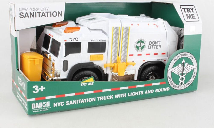NYC Sanitation Garbage Truck with Lights and Sound