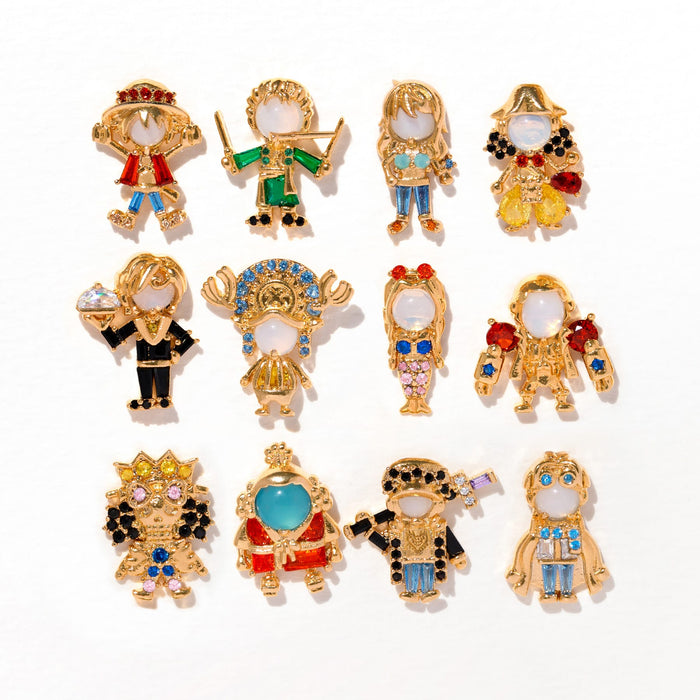 One Piece Monkey D. Luffy Earring Set