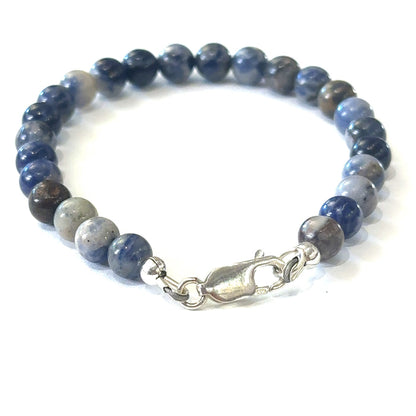 Orange Sodalite Gemstone Beaded Bracelet