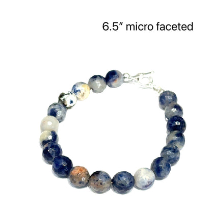 Orange Sodalite Gemstone Beaded Bracelet