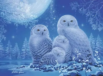 Owls In The Moonlight 500 Pc Gid Puzzle