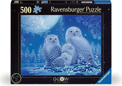 Glow in the Dark: Owls in the Moonlight Puzzle (500 pc)