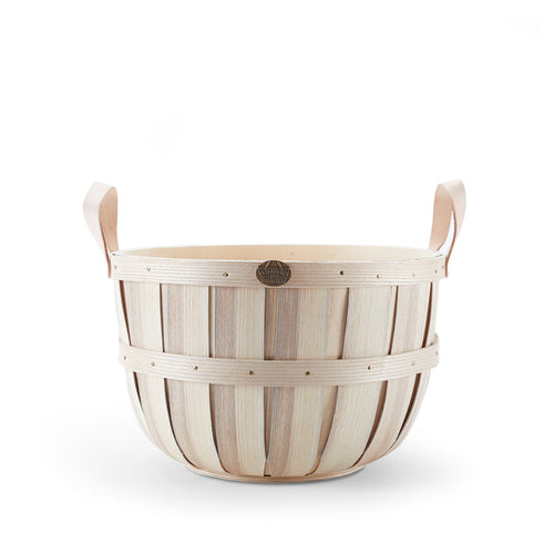 Oxford Basket in Natural Tan Leather