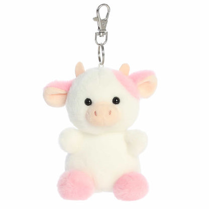Palm Pals 4 Inch Belle the Strawberry Cow Plush Clip