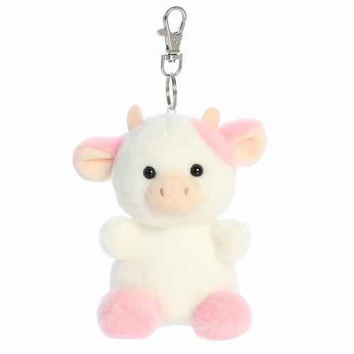 Palm Pals 4 Inch Belle the Strawberry Cow Plush Clip