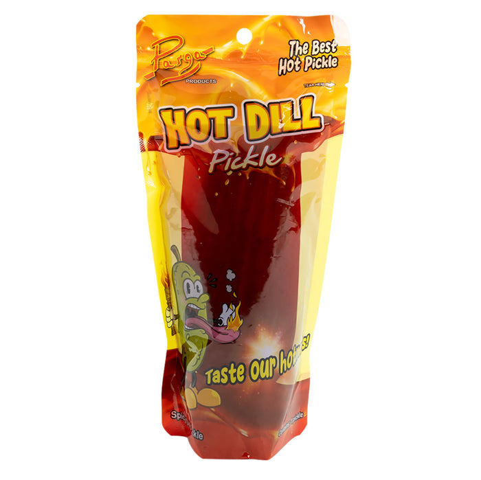 Parga Hot Shetoz Dill Pickle Snack Pouches - 16 Count