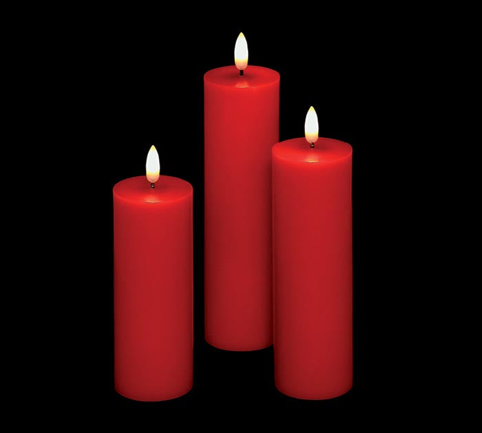 Patria LED Pillar Set Red