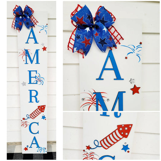 Patriotic Porch Leaner- wholesale
