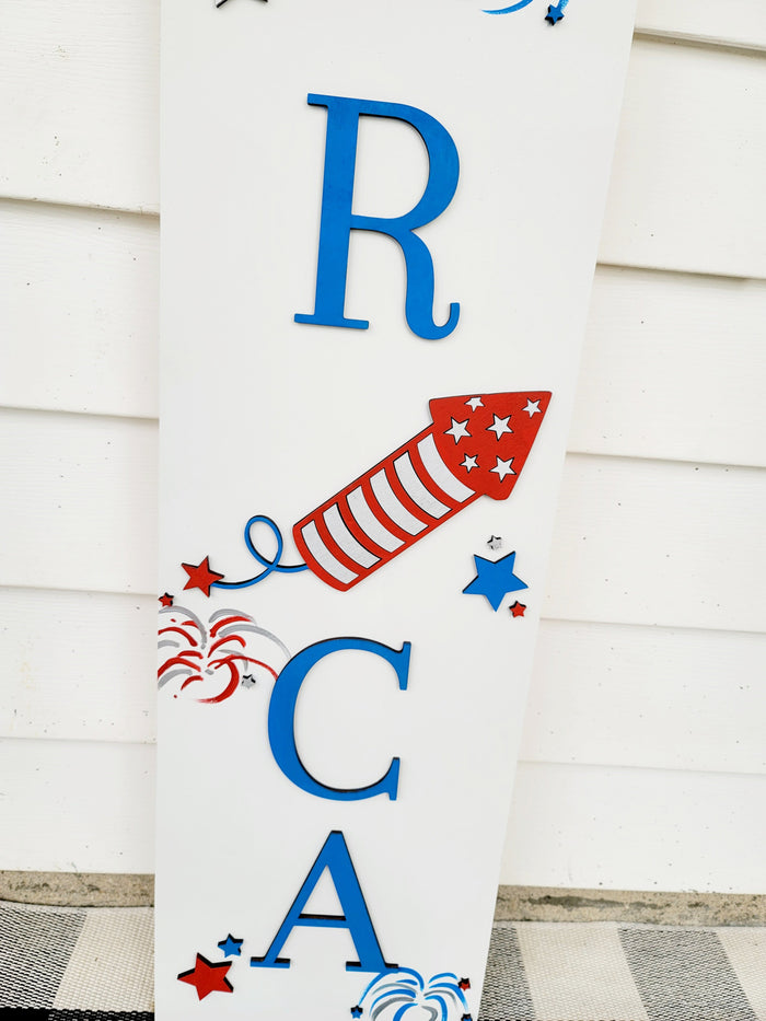 Patriotic Porch Leaner- wholesale