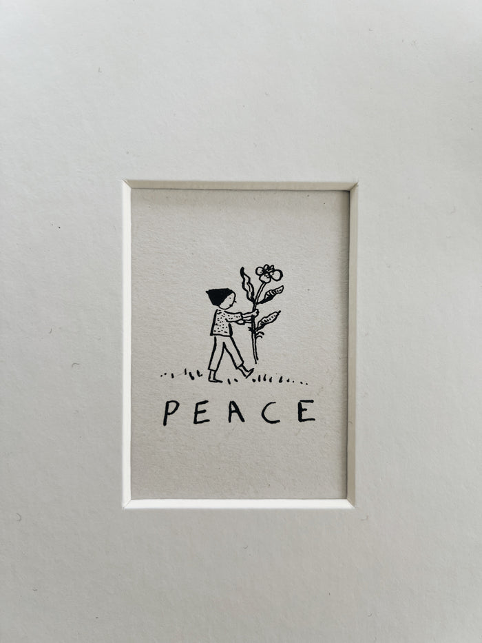 Peace three: original ink drawing