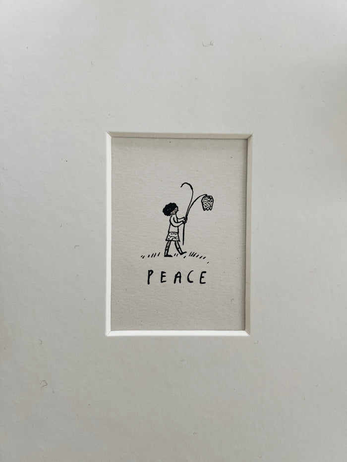 Peace two: original ink drawing