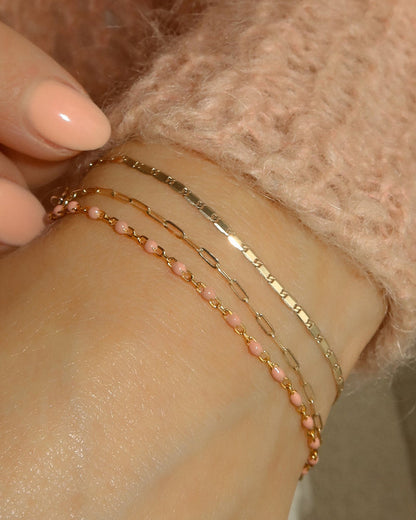 Peach Fuzz Candy Chain Anklet