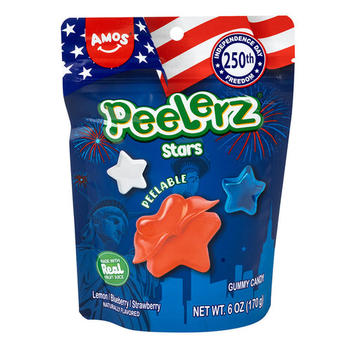 Peelerz Gummy Star Candy - 12 Count