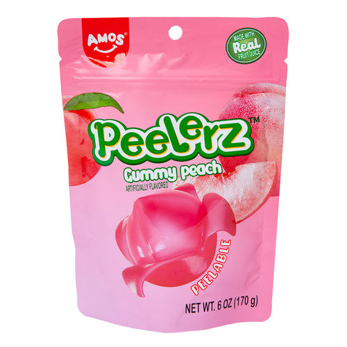Peelerz Peach Gummy Candy Bag - 12 Count