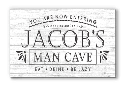 personalized man cave sign