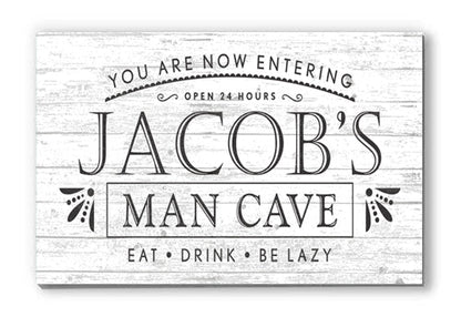 personalized man cave sign