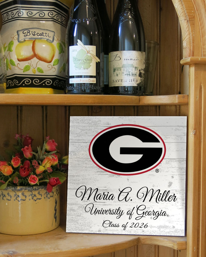 Personalized University of Georgia Graduation Sign – Custom Name & Class Year Gift for Bulldogs Students, Alumni & Graduates