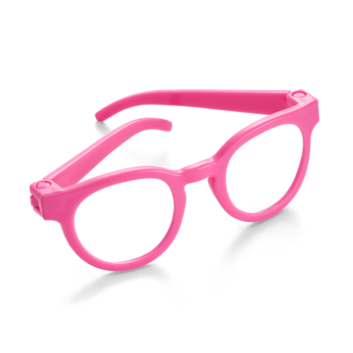 Petal-Pink Glasses for 18-inch Dolls