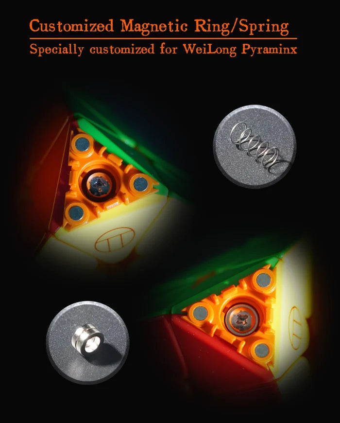 PiCube WeiLong Pyraminx SE (MagLev + 10-Core Magnetic + UV)