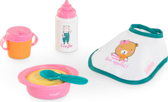 Pink Mealtime Set for 12" Dolls