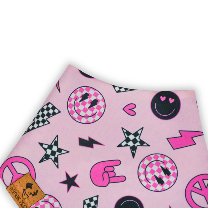 Pink Retro Elements - Bandana