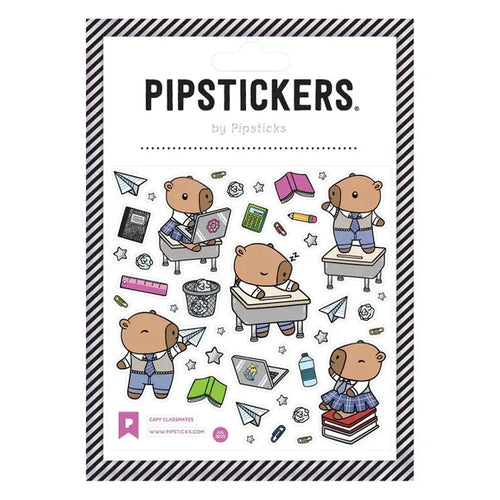 Pipsticks Capy Classmates Sticker Sheet